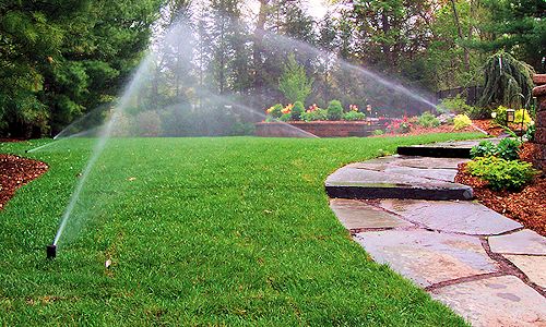 Lawn sprinkler coverage